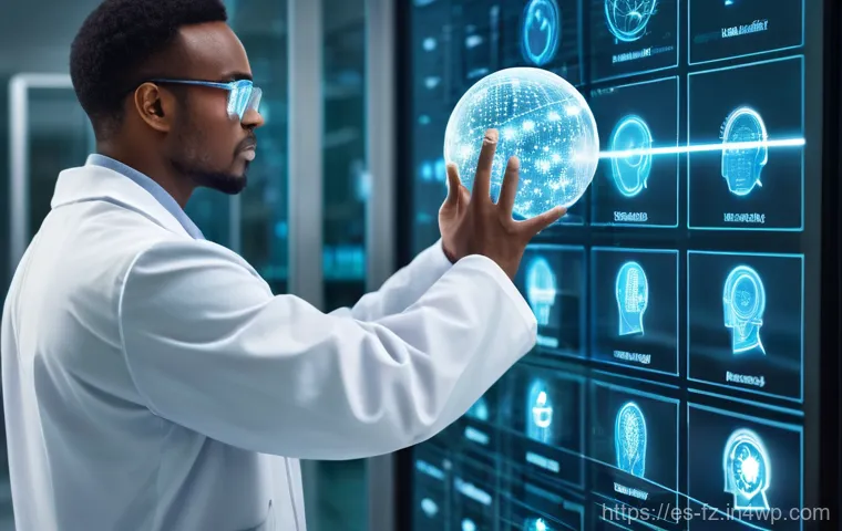 지식 합성의 미래 전망 - **Prompt 2: AI as a Smart Daily Assistant**
    "A diverse group of individuals, including a family ...