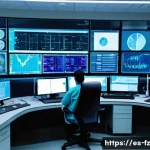 지식 합성 기술을 활용한 혁신 사례 - A modern hospital control room bustling with diverse medical professionals, including doctors and da...